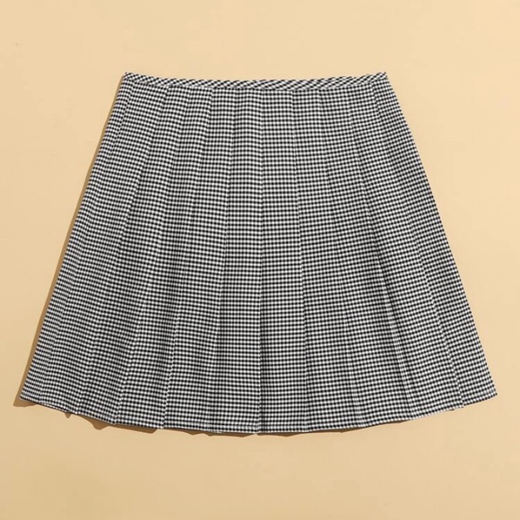Gingham pleated skirt - Picture 2 of 3
